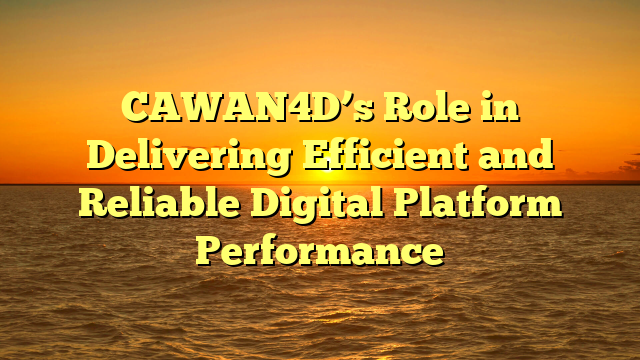 CAWAN4D’s Role in Delivering Efficient and Reliable Digital Platform Performance